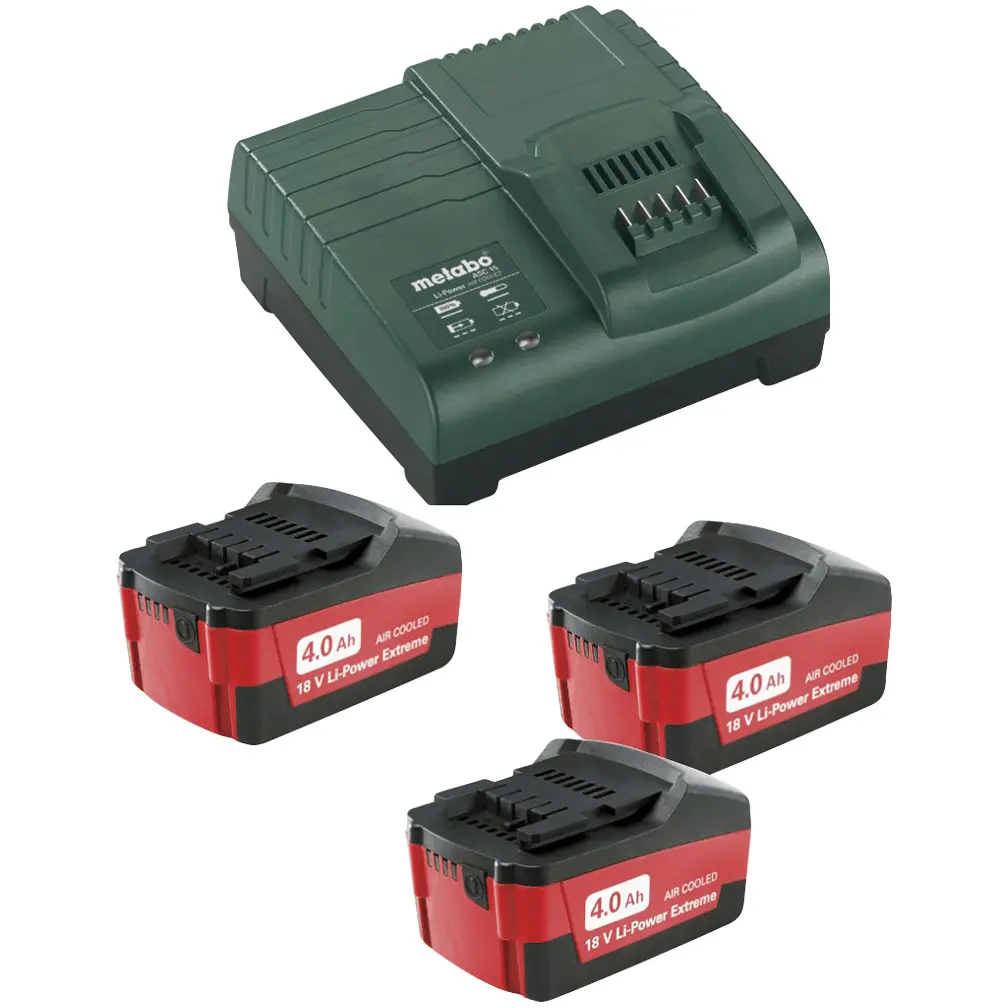 Set batteria 4.0ah 18 V Li-Power Extreme