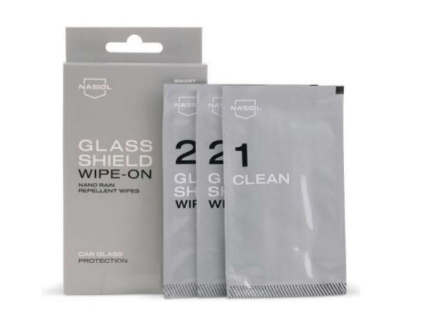 NASIOL GLASSHIELD WIPE-ON NANO SALVIETTE PARABREZZA ANTIPIOGGIA